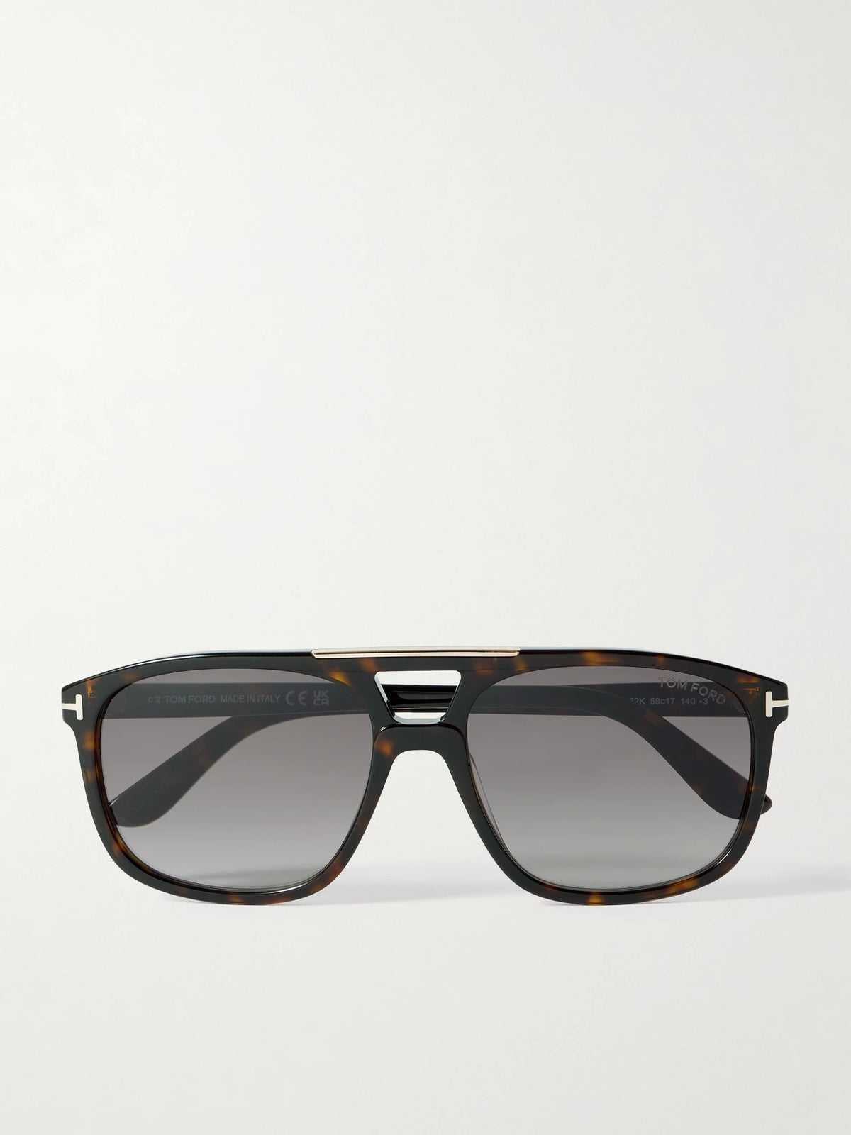 Briana Aviator-style Tortoiseshell Acetate Sunglasses