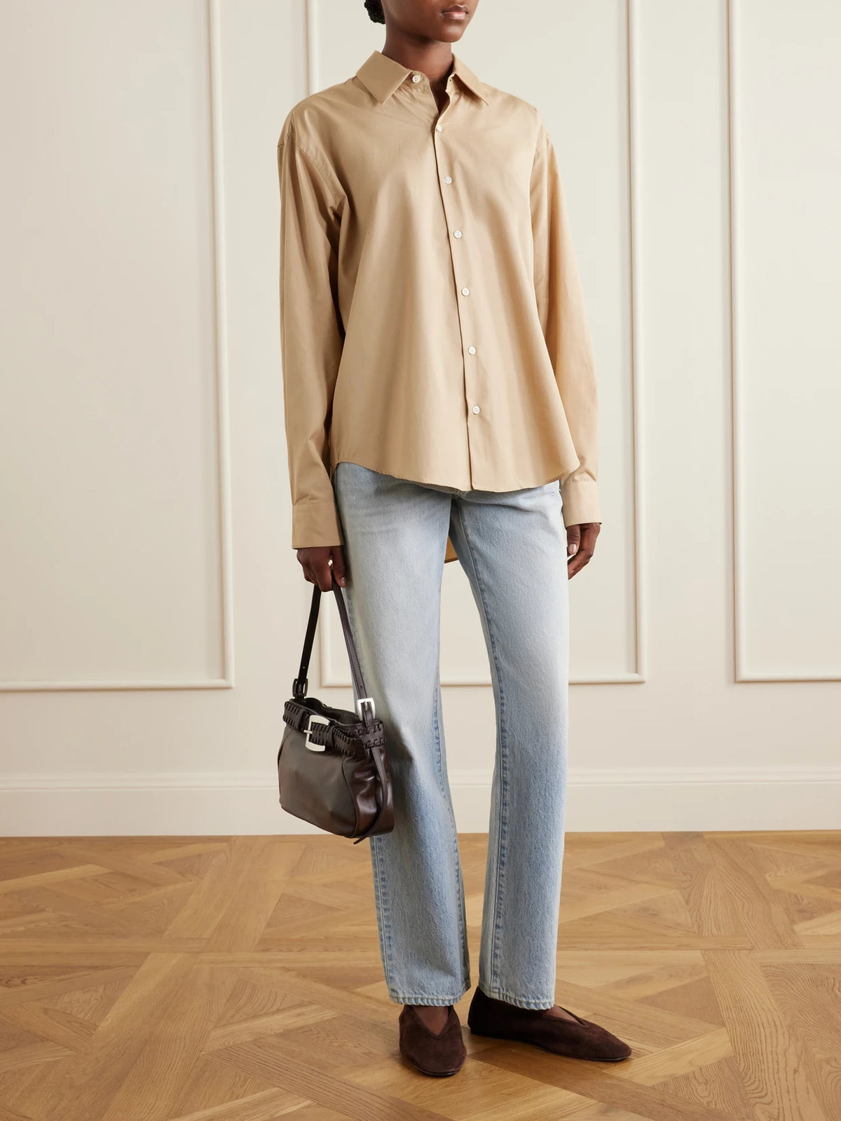 Brooklyn Belted Leather Shoulder Bag