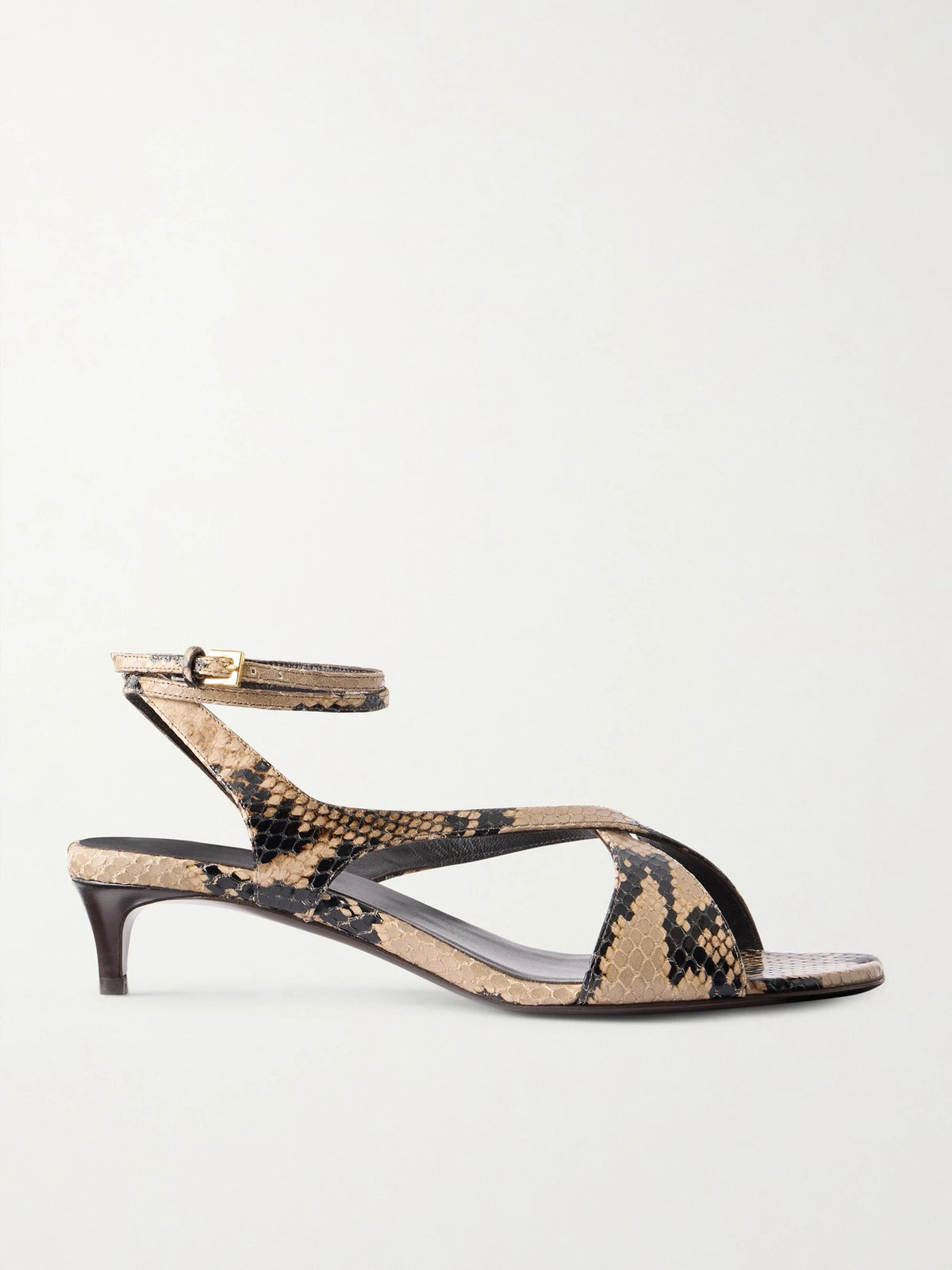 Liria Python-embossed Leather Sandals