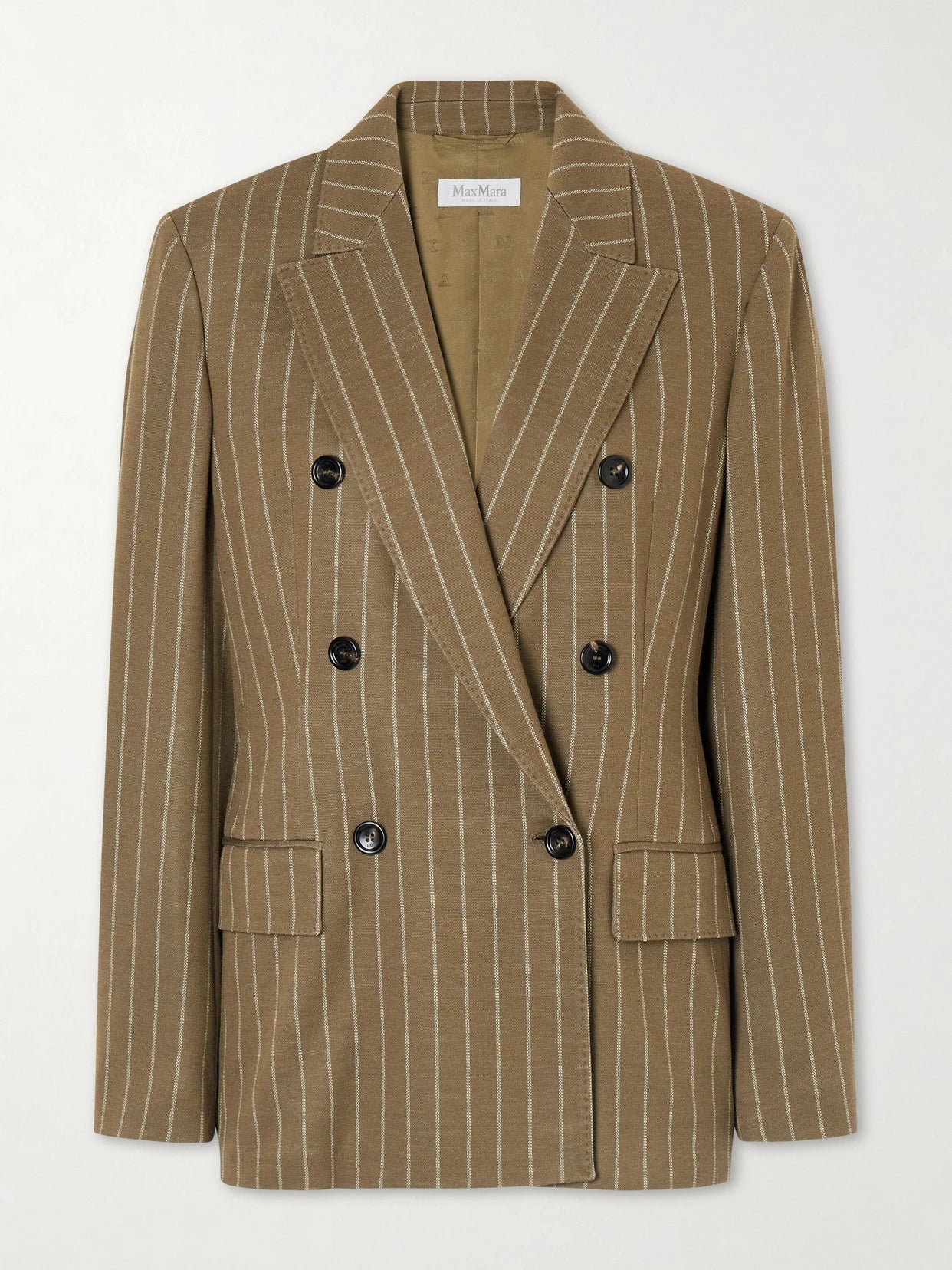 Balta Double-breasted Striped Jersey Blazer