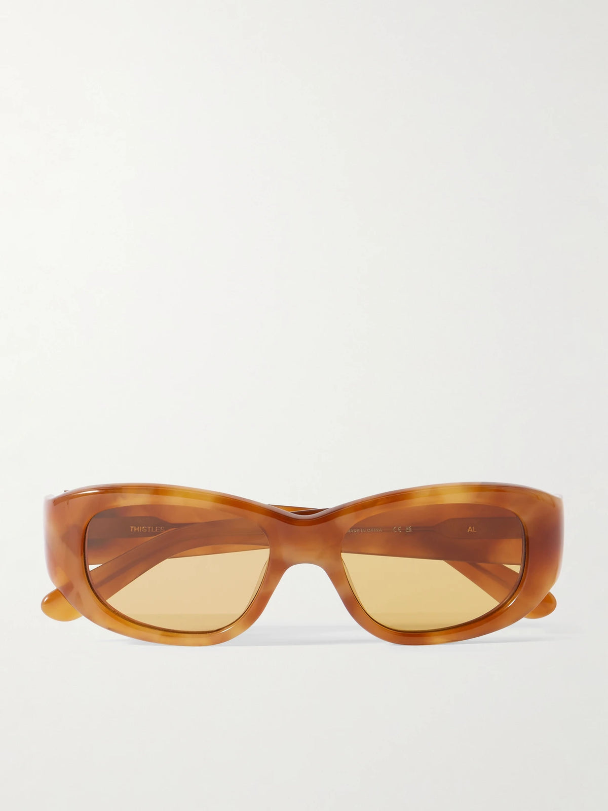 The Al Square-frame Tortoiseshell Acetate Sunglasses