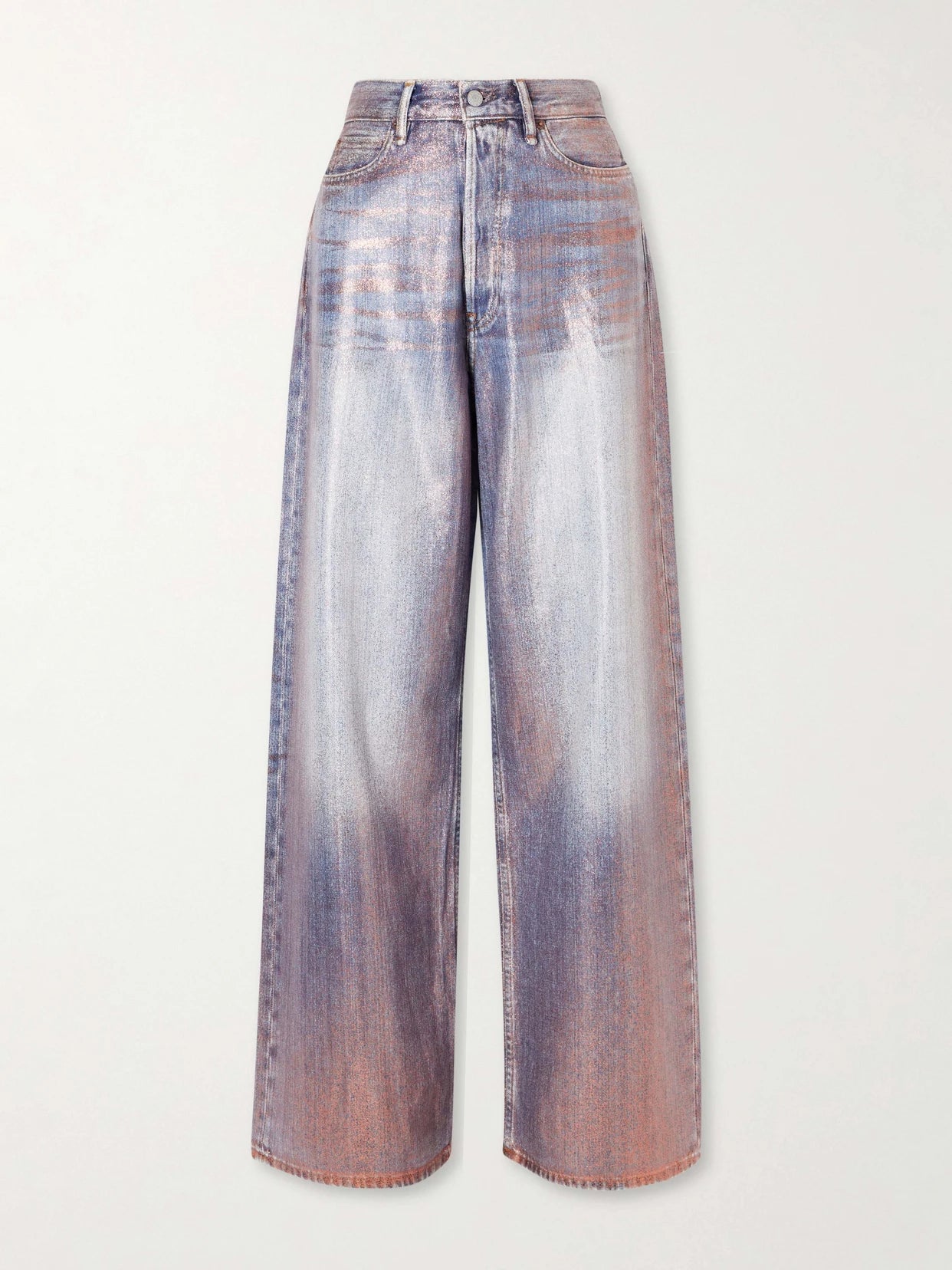 Glittered Wide-leg Pants