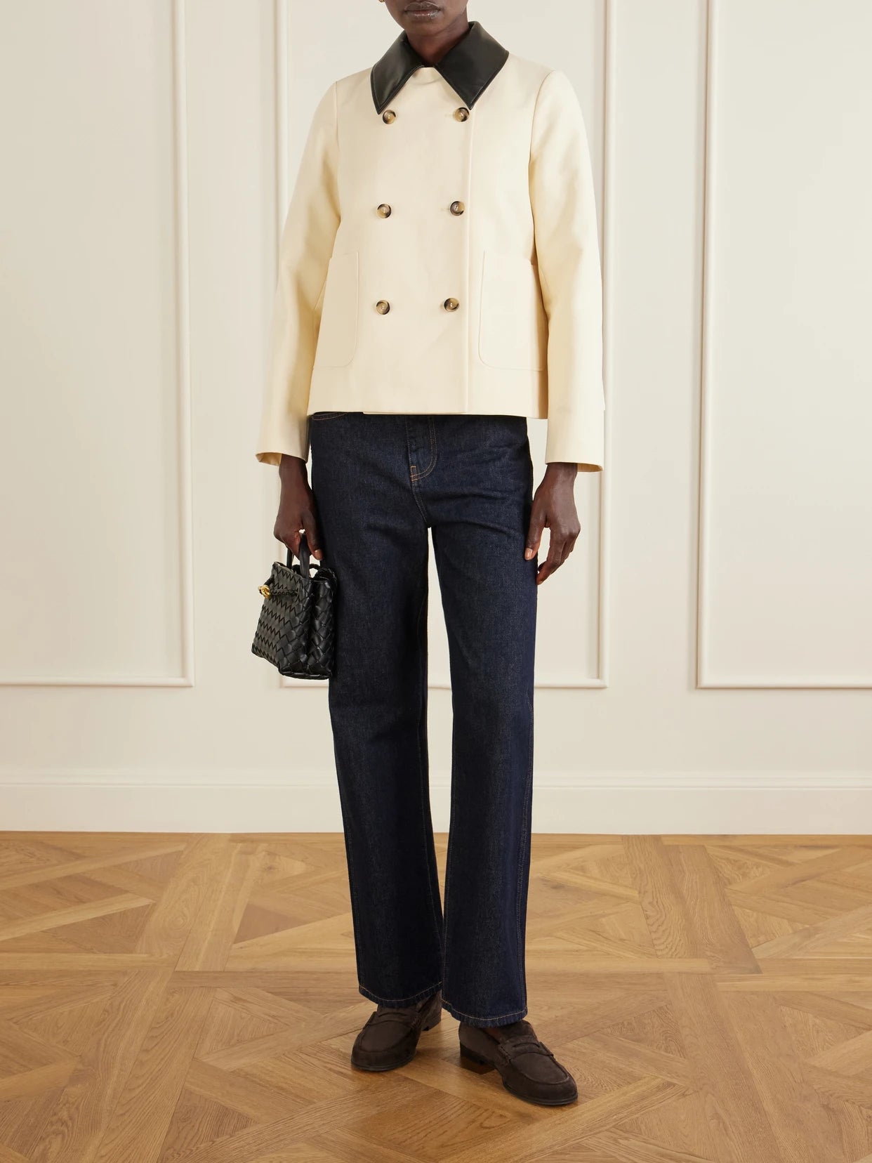 Image of Coats & Jackets. Product name - Harburg Cotton Jacket in White colour by brand - Altuzarra