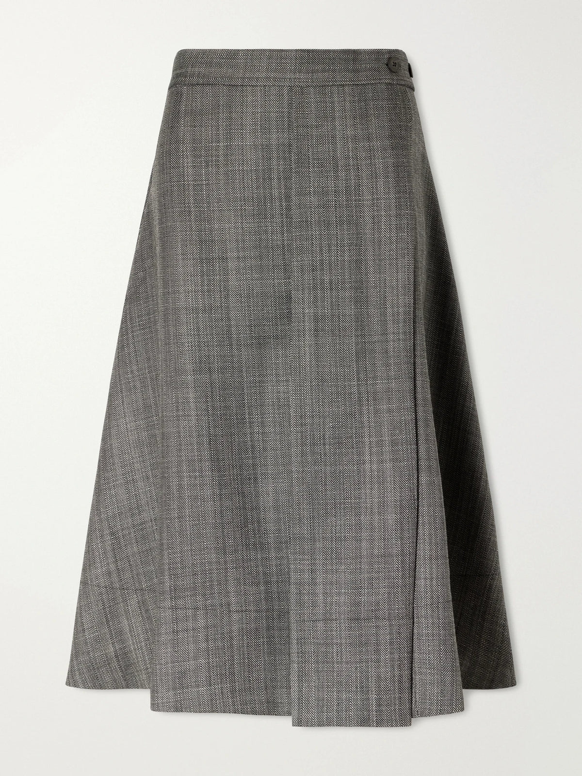 Our Legacy Mono Wool Broken Twill Wrap Midi Skirt