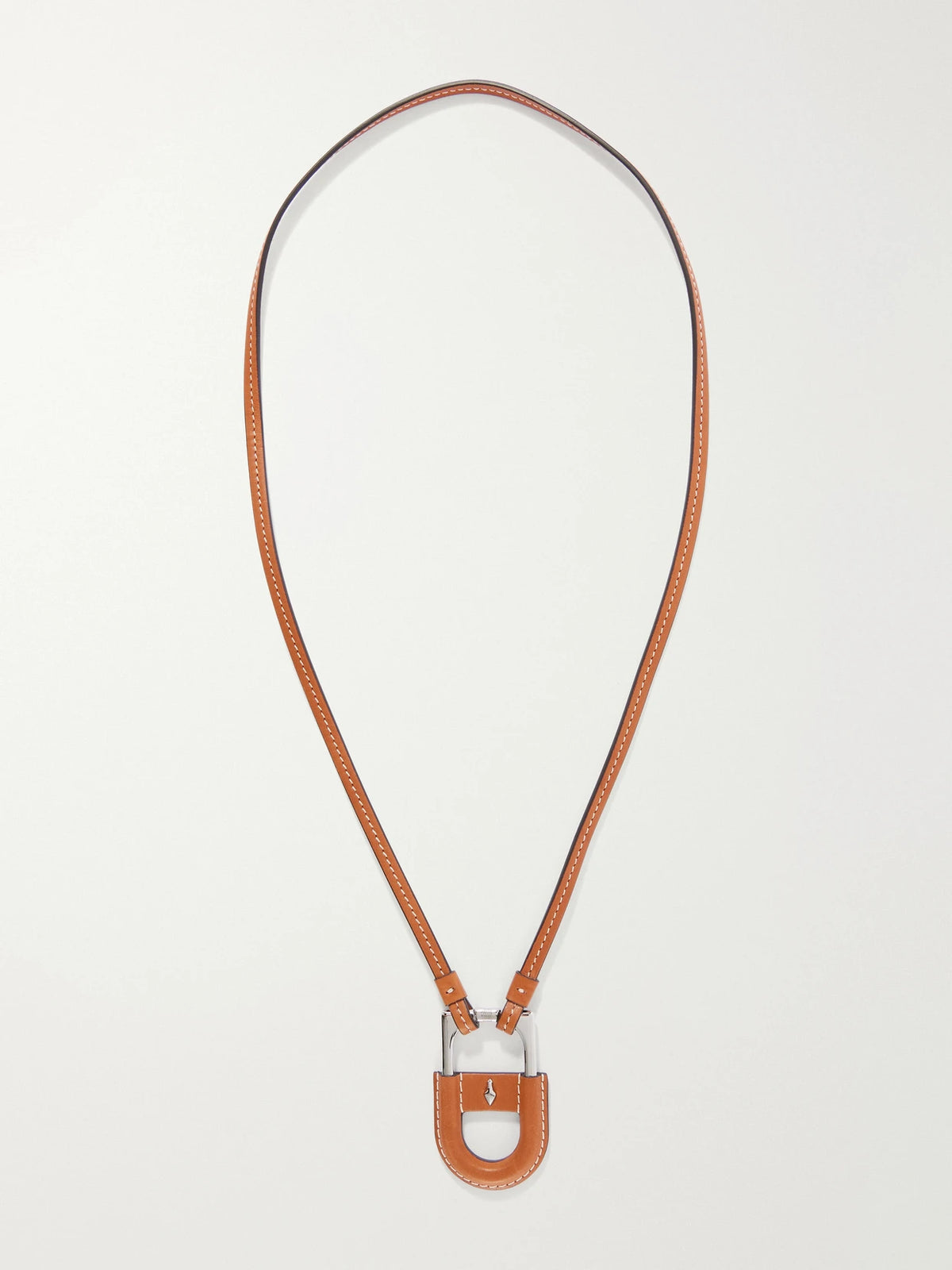 Jacques Marie Mage Bolin Embellished Leather And Metal Cord Necklace