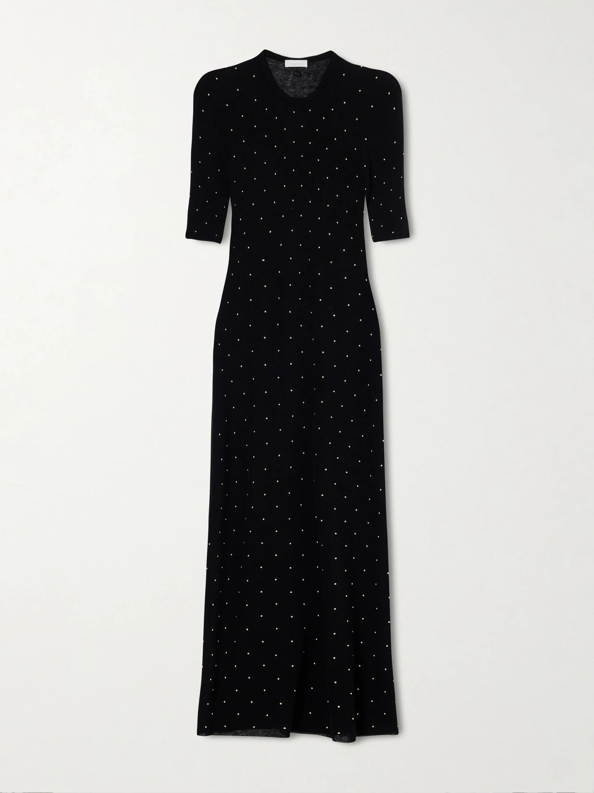 Studded Wool-blend Midi Dress