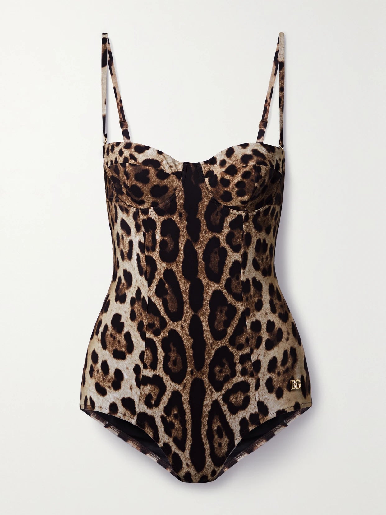 Cutout Leopard-print Underwired Swimsuit