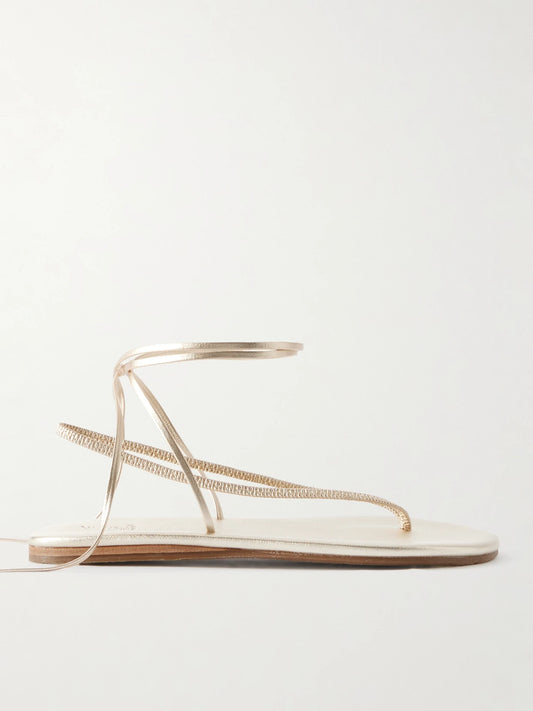 Sfendoni Metallic Sandals