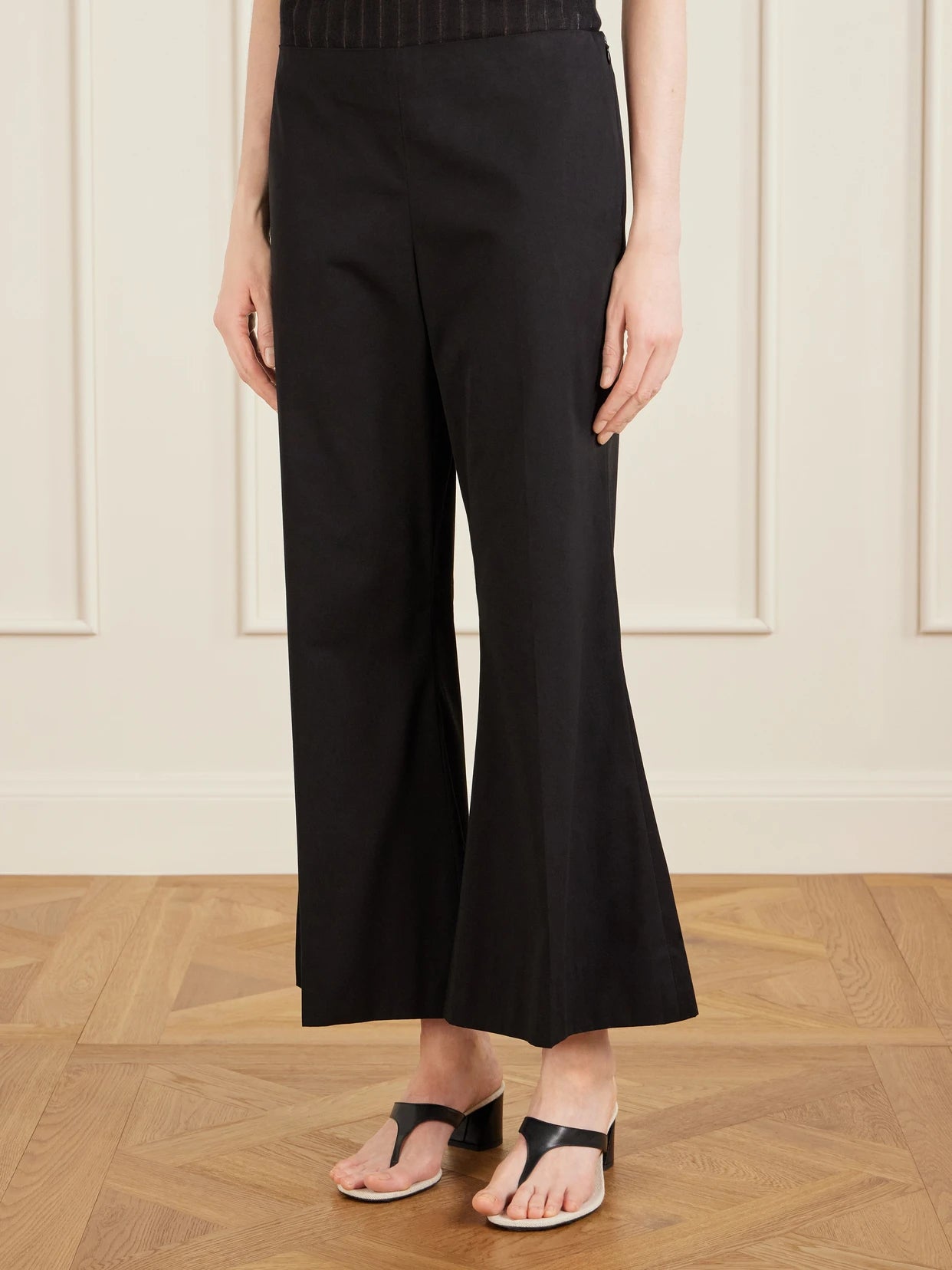 Walter Cotton And Silk-blend Flared Pants