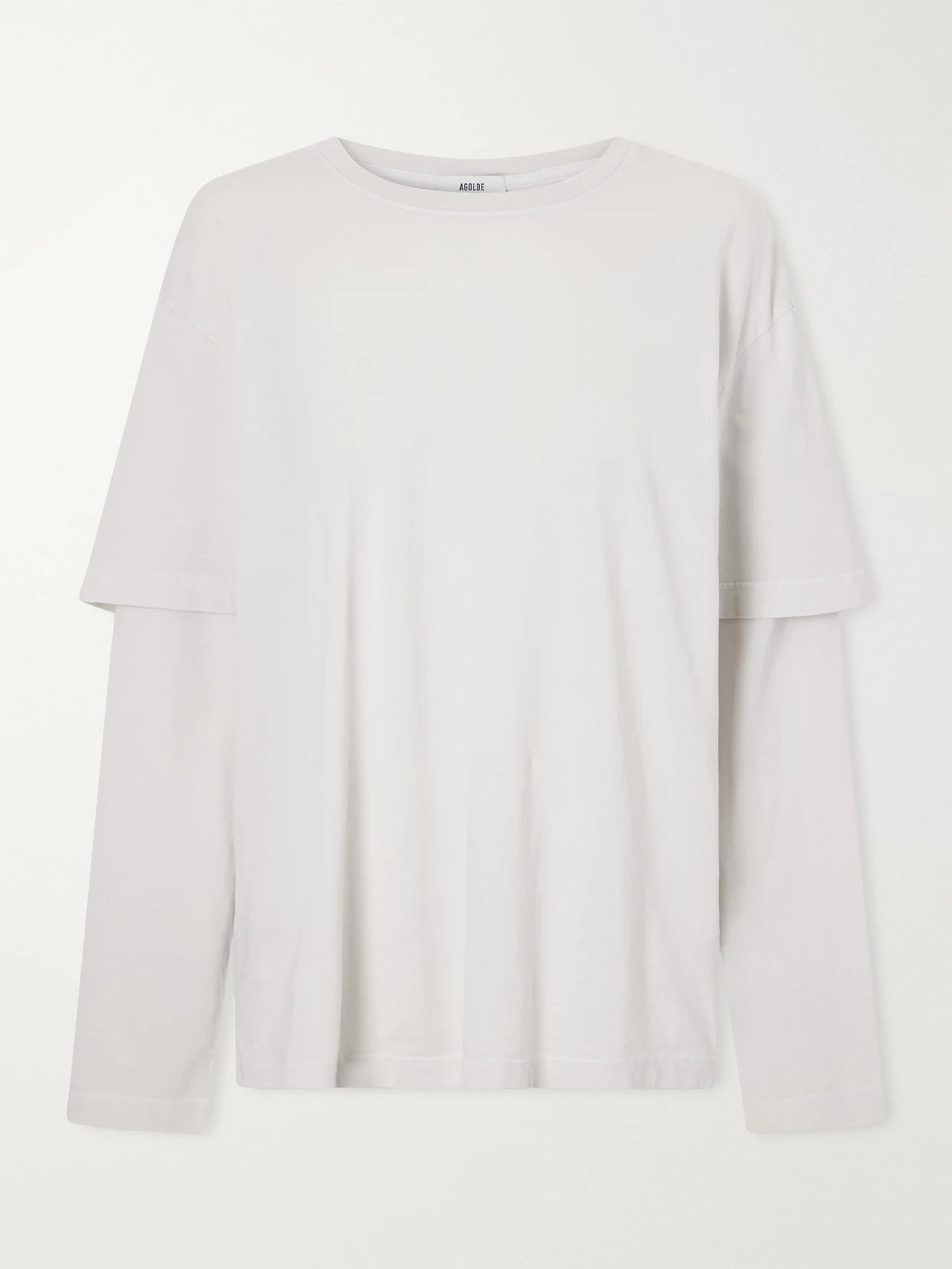 AGOLDE Lois Layered Cotton-jersey T-shirt