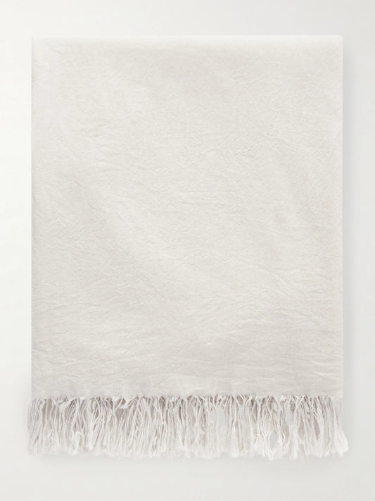 Parla Fringed Cotton Scarf