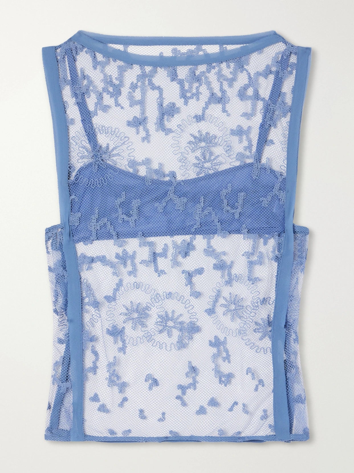Leif Embroidered Tulle Top