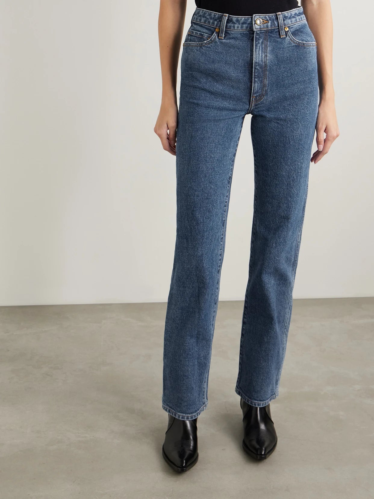 Danielle Stretch High-waist Straight-leg Jeans