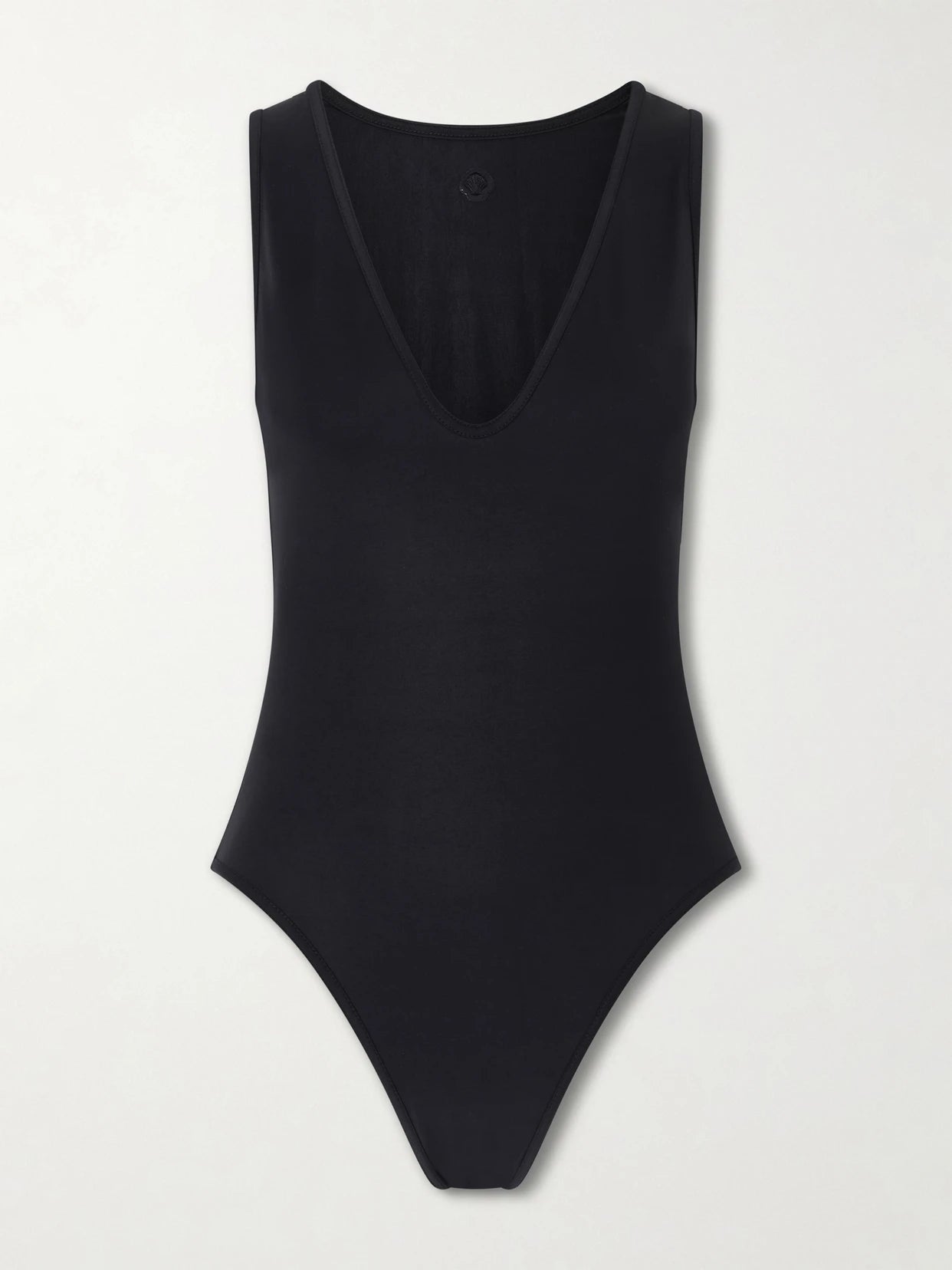 Image of Swimwear. Product name - Gianna U-neck One-piece in Black colour by brand - Loulou de Saison