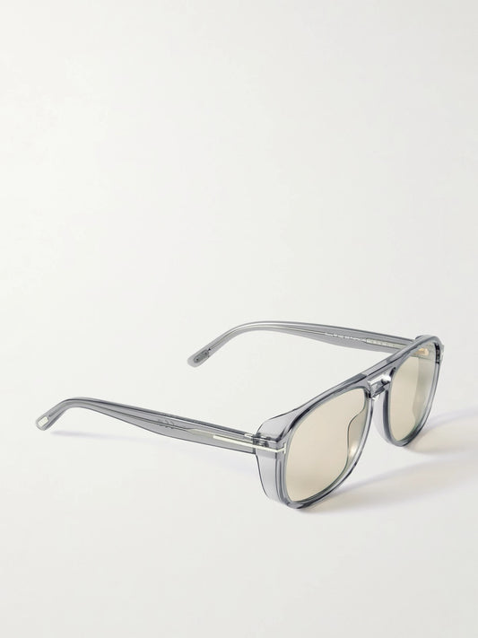 Rosco Aviator-style Acetate Sunglasses