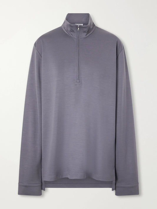 RIER Polar Jogging Virgin Wool Half-zip Sweatshirt