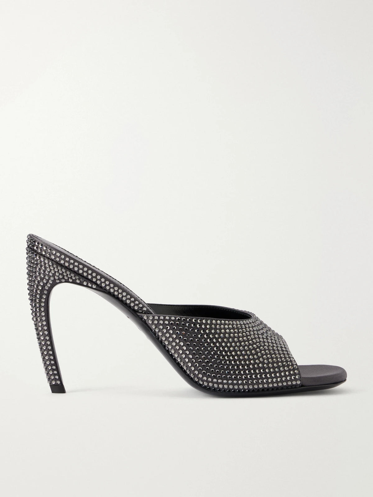 The Attico Betta 95 Crystal-embellished Satin Sandals