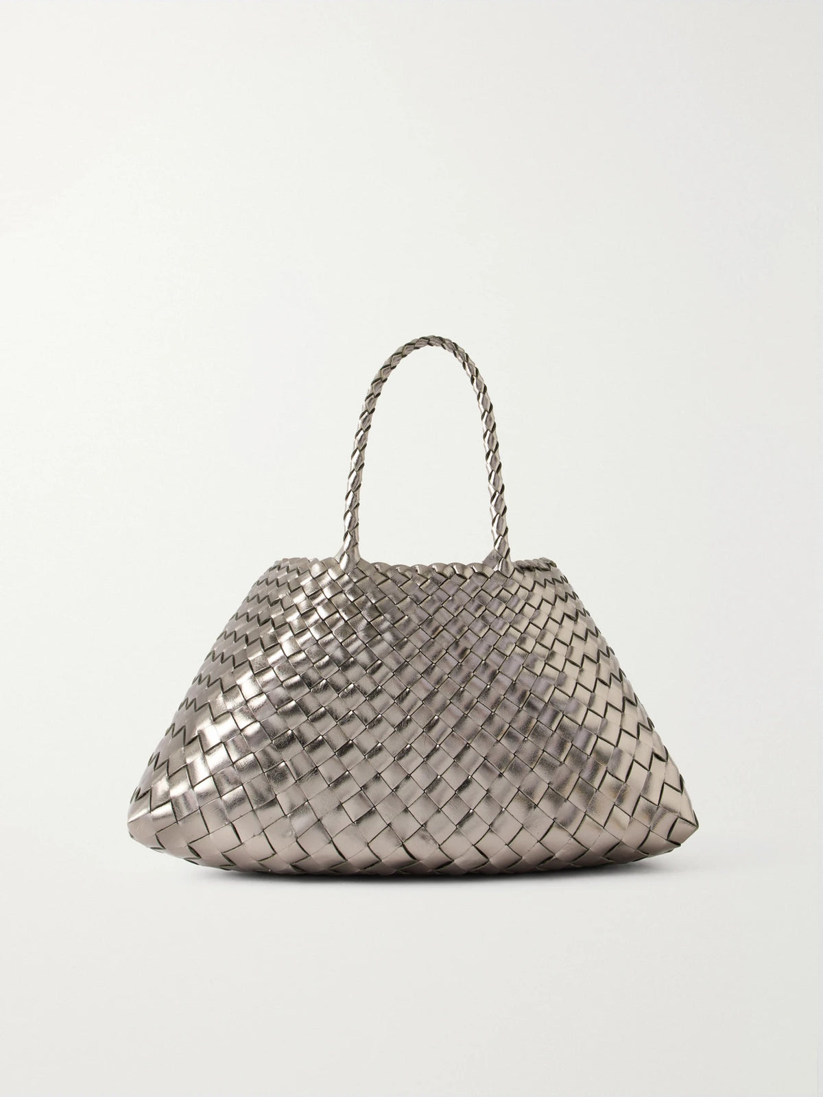 Sante Croce Small Woven Leather Tote