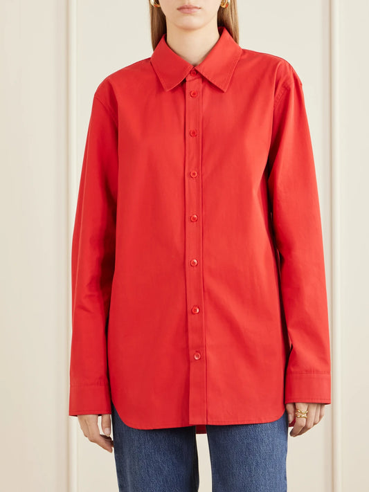Tibi Easy Cotton-twill Gabardine Shirt
