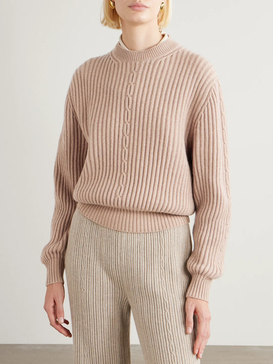 Plane Tree Ribbed Cashmere Sweater