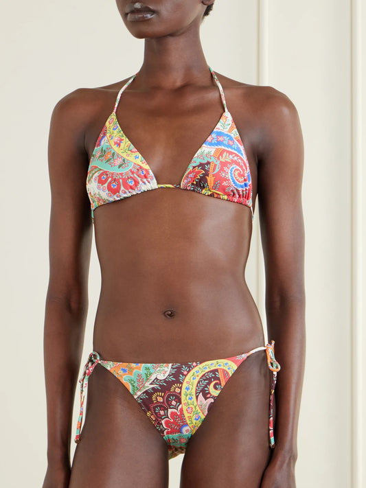 Paisley-print Bikini