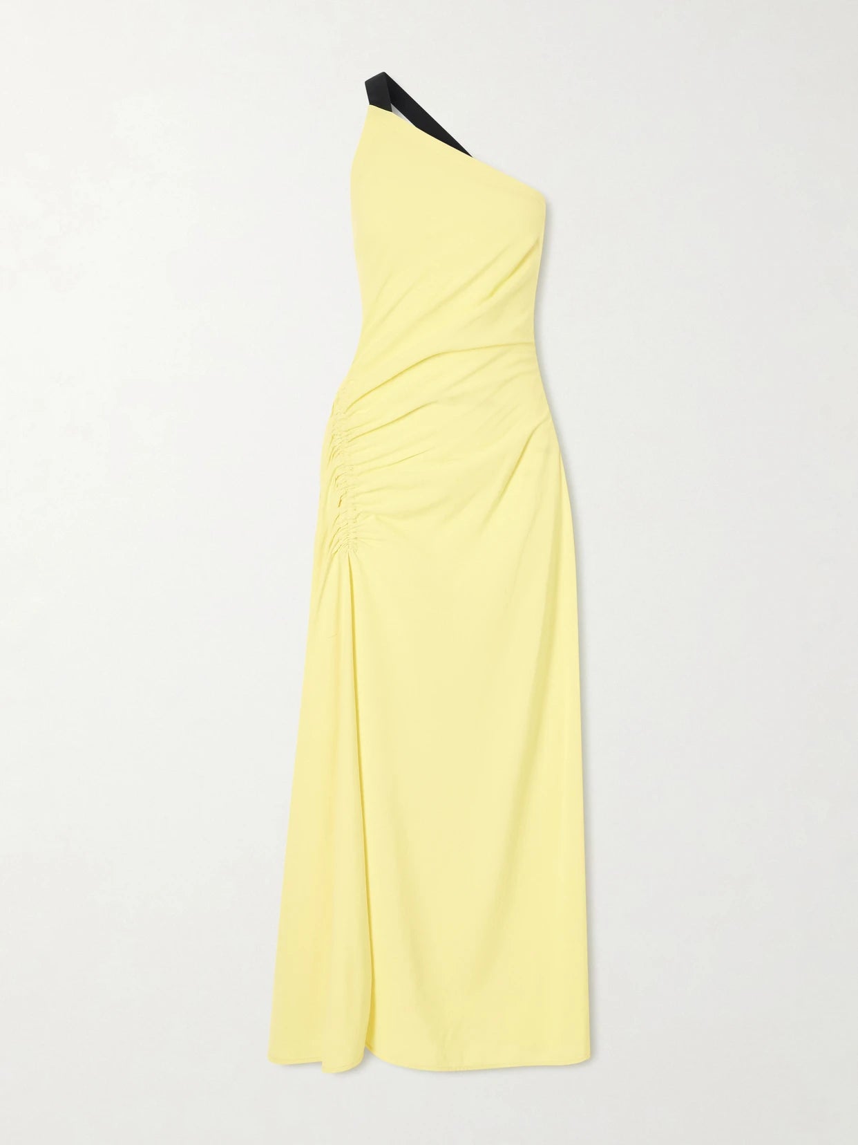 Sirena One-shoulder Gathered Crepe Maxi Dress