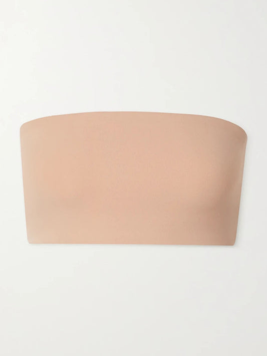 Image of Lingerie. Product name - Fits Everybody Bandeau - Clay in Beige colour by brand - SKIMS