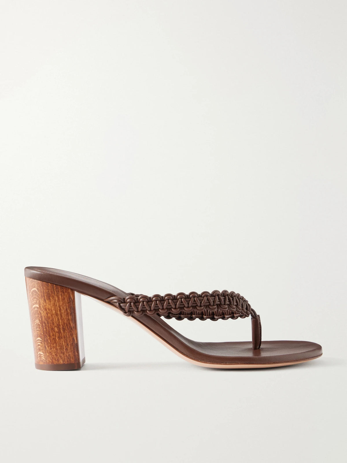 70 Woven Leather Thong Sandals