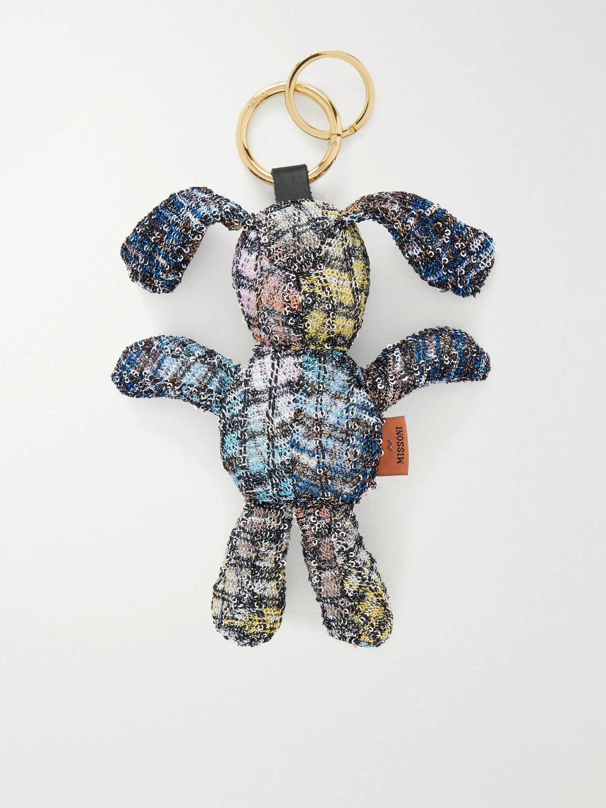 MISSONI HOME Salina Rabbit Sequined Crochet-knit Keychain