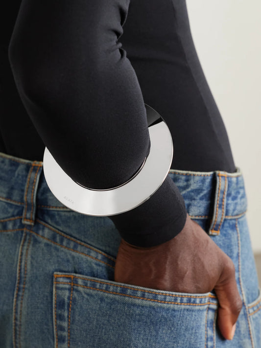 Image of Bracelets. Product name - Blade Silver-tone Bangle in Multi colour by brand - Alaïa