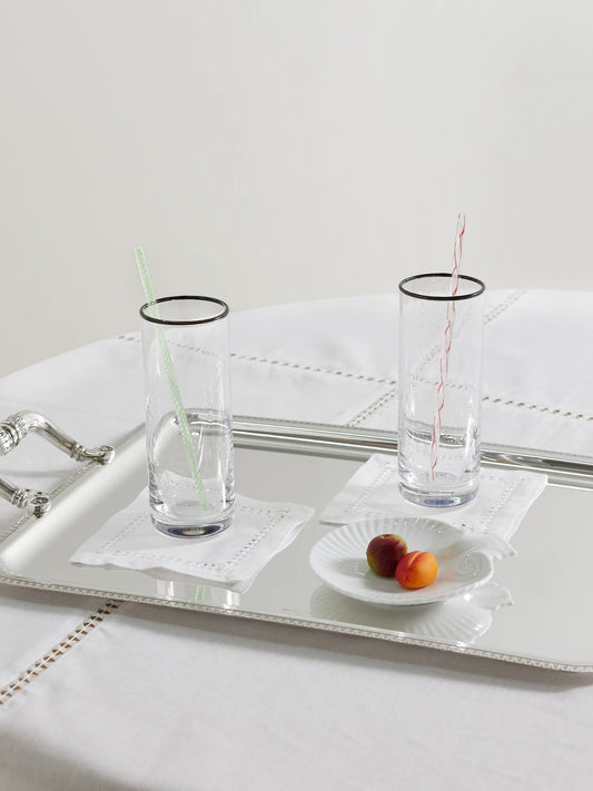 Image of Tableware. Product name - Swizzle Murano Glass Cocktail Sticks in Multi colour by brand - Gohar World