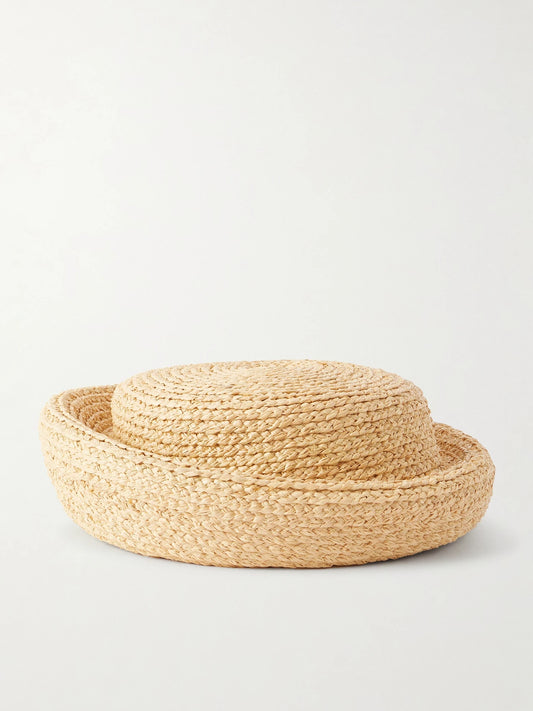 Gigi Burris Laura Woven Raffia Pillbox Hat