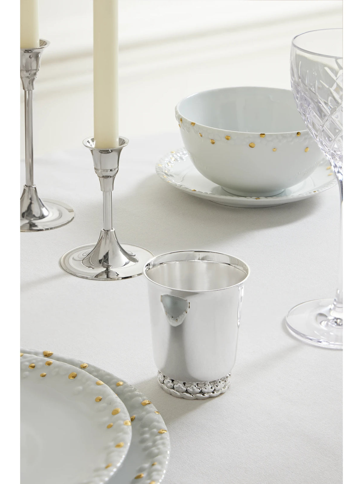 Image of Tableware. Product name - Babylone Silver-plated Cup in Multi colour by brand - Christofle