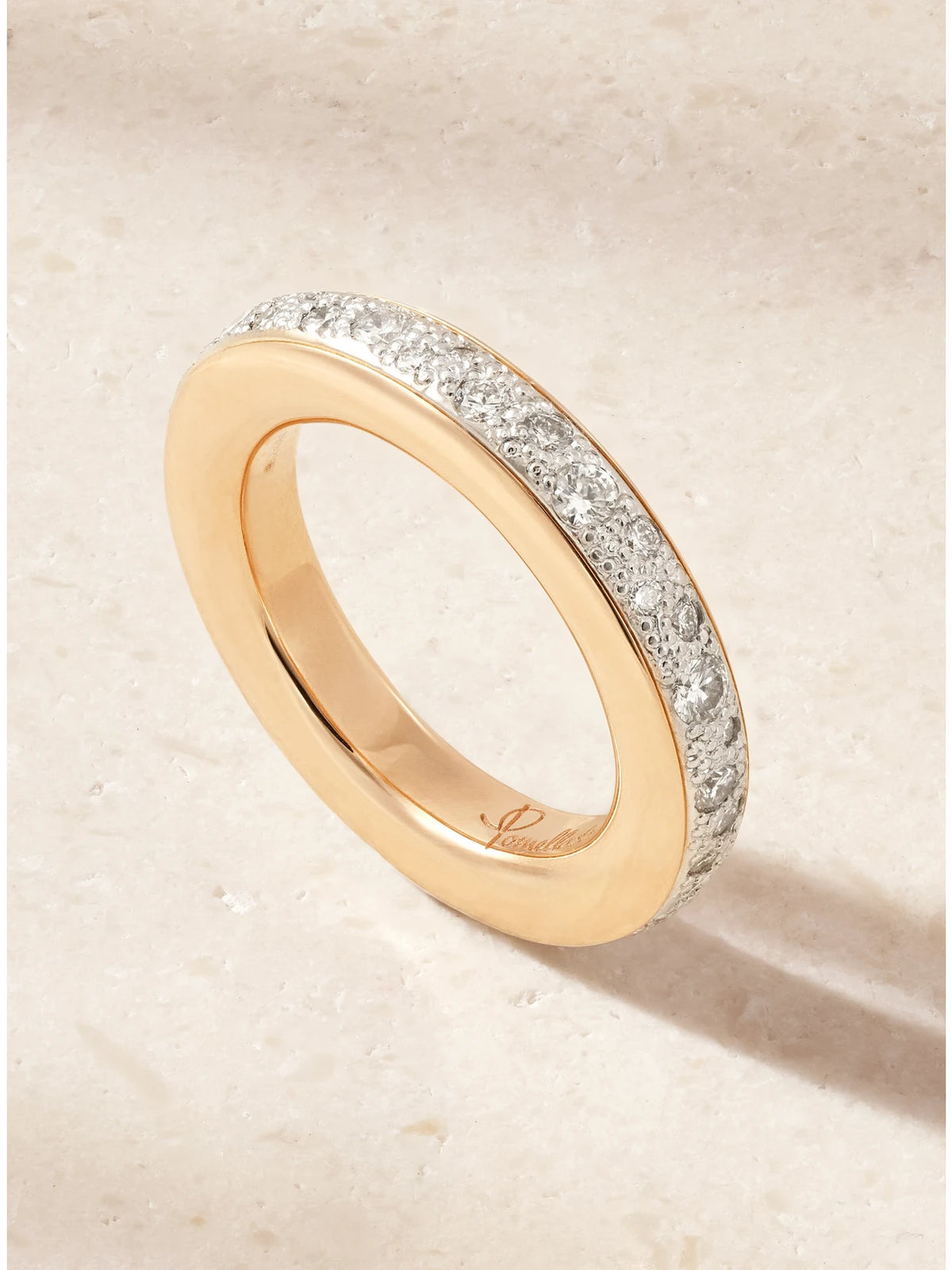 Pomellato Iconica 18-karat Rose And Rhodium-plated White Gold Diamond Ring