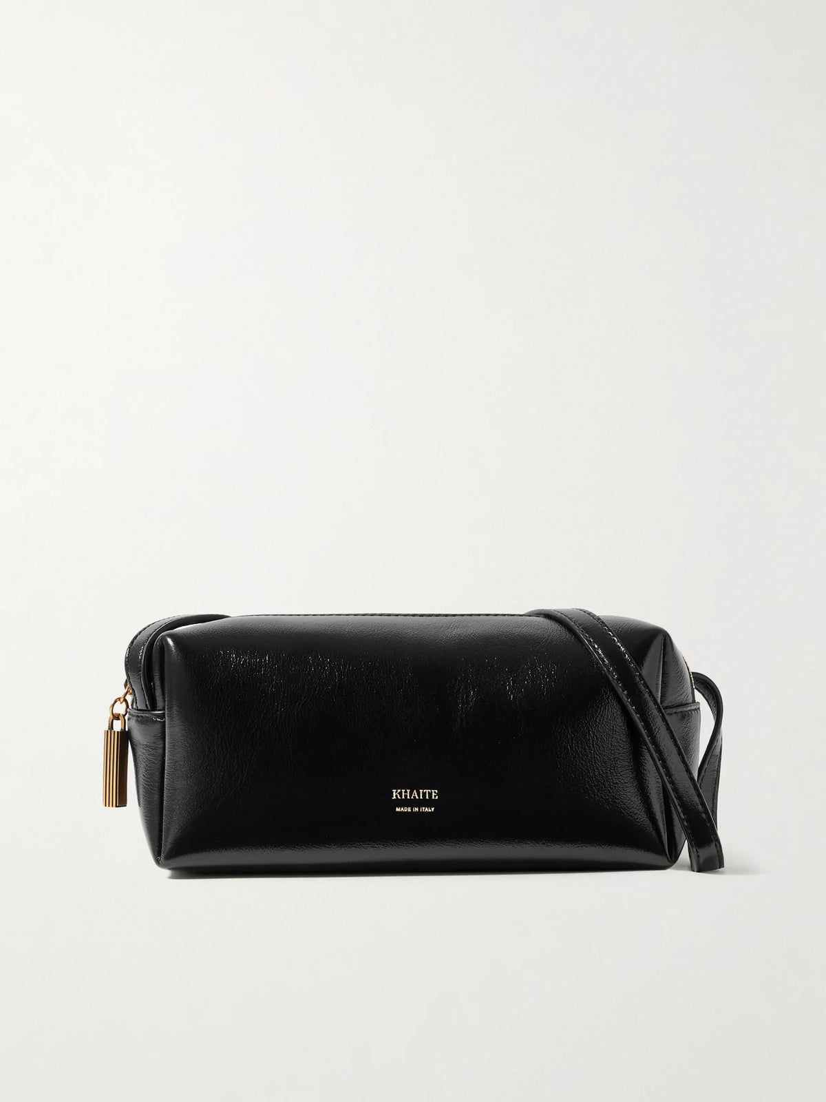 Kye Glossed-leather Shoulder Bag