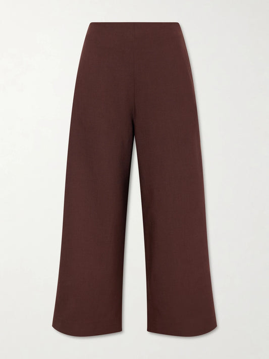Zadie Poplin Wide-leg Pants