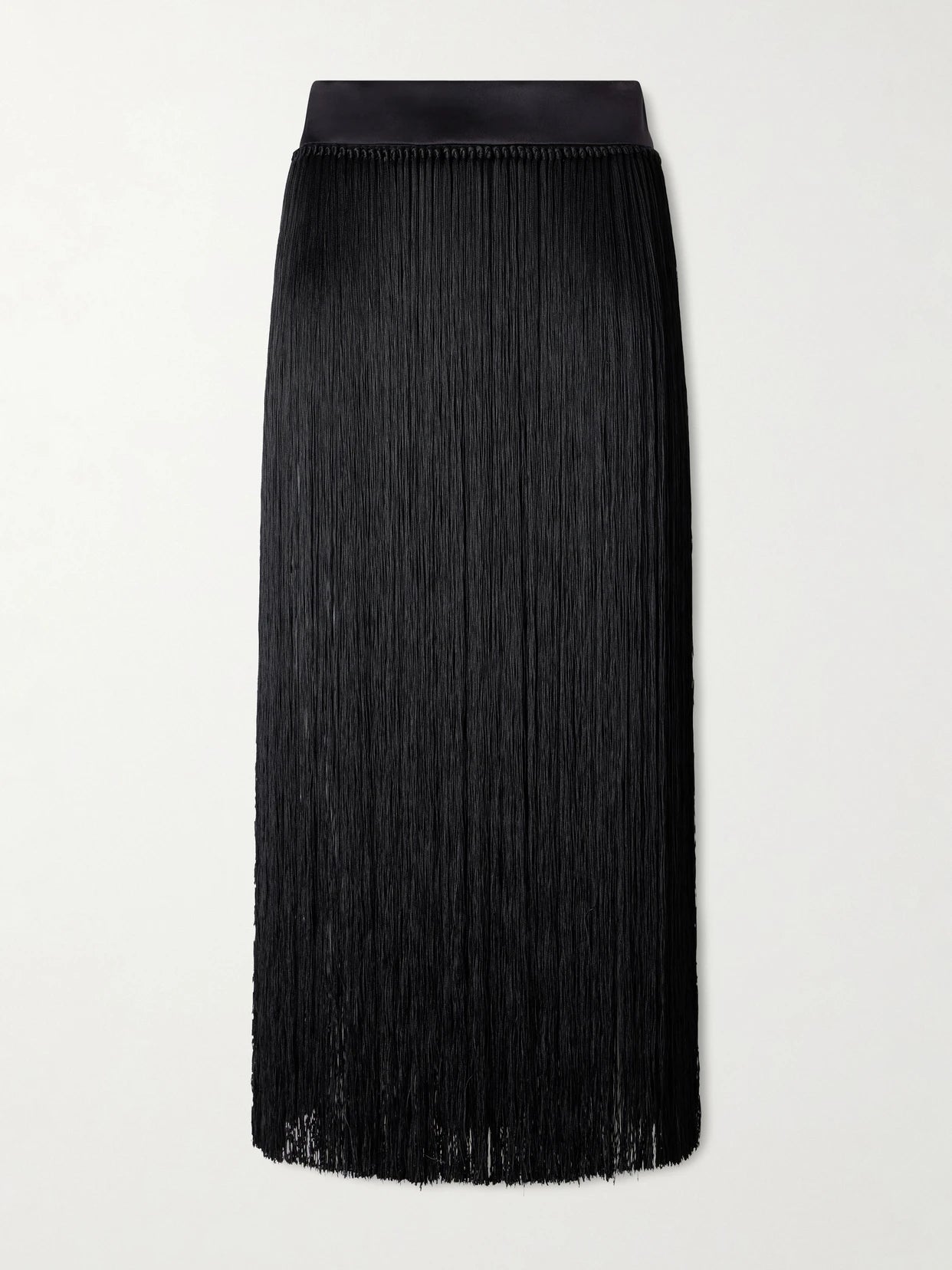 Fringed Midi Skirt
