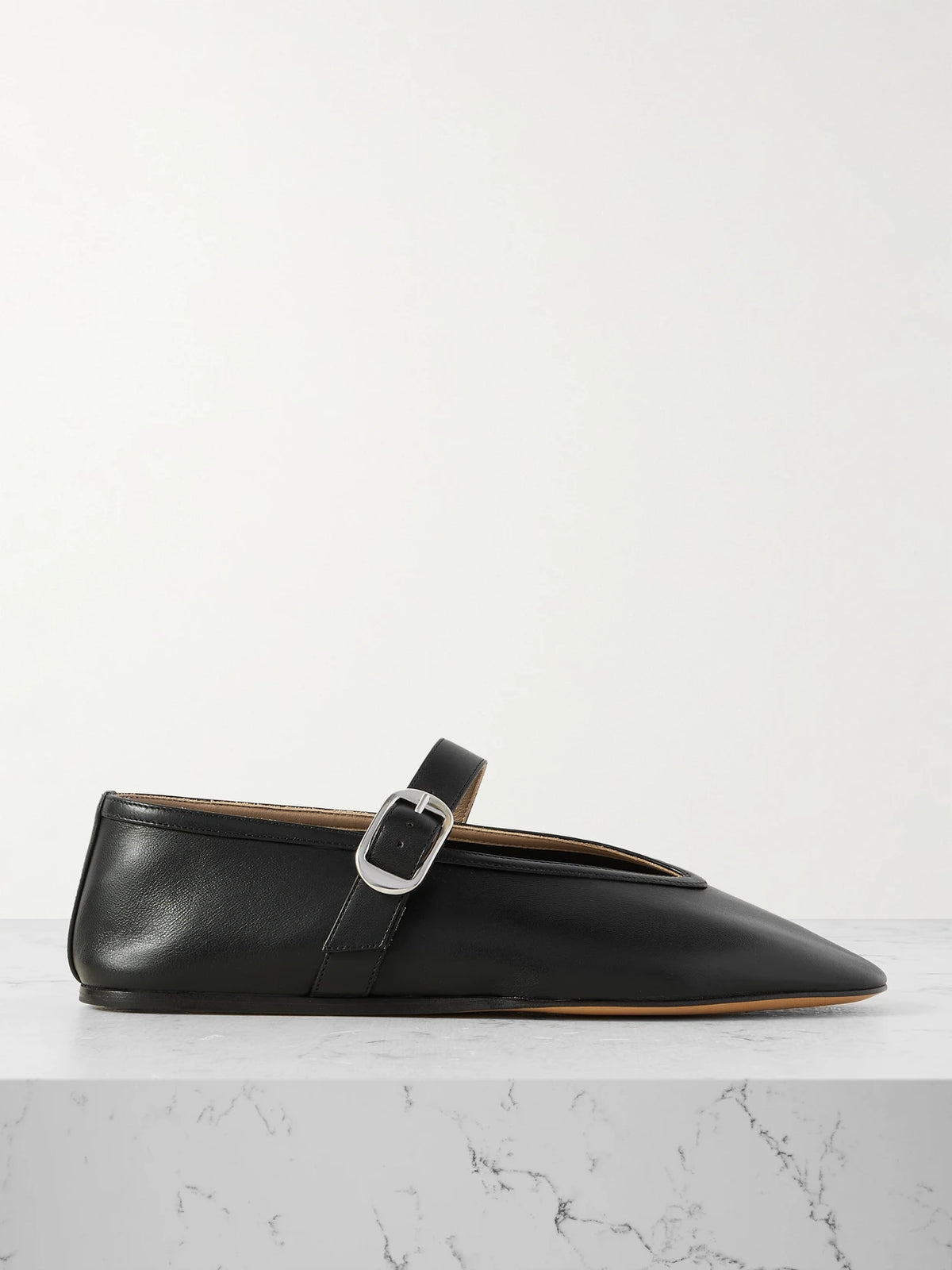Stella Leather Mary Jane Ballet Flats