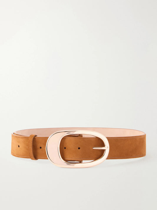Gabriela Hearst Lozewce Suede Belt