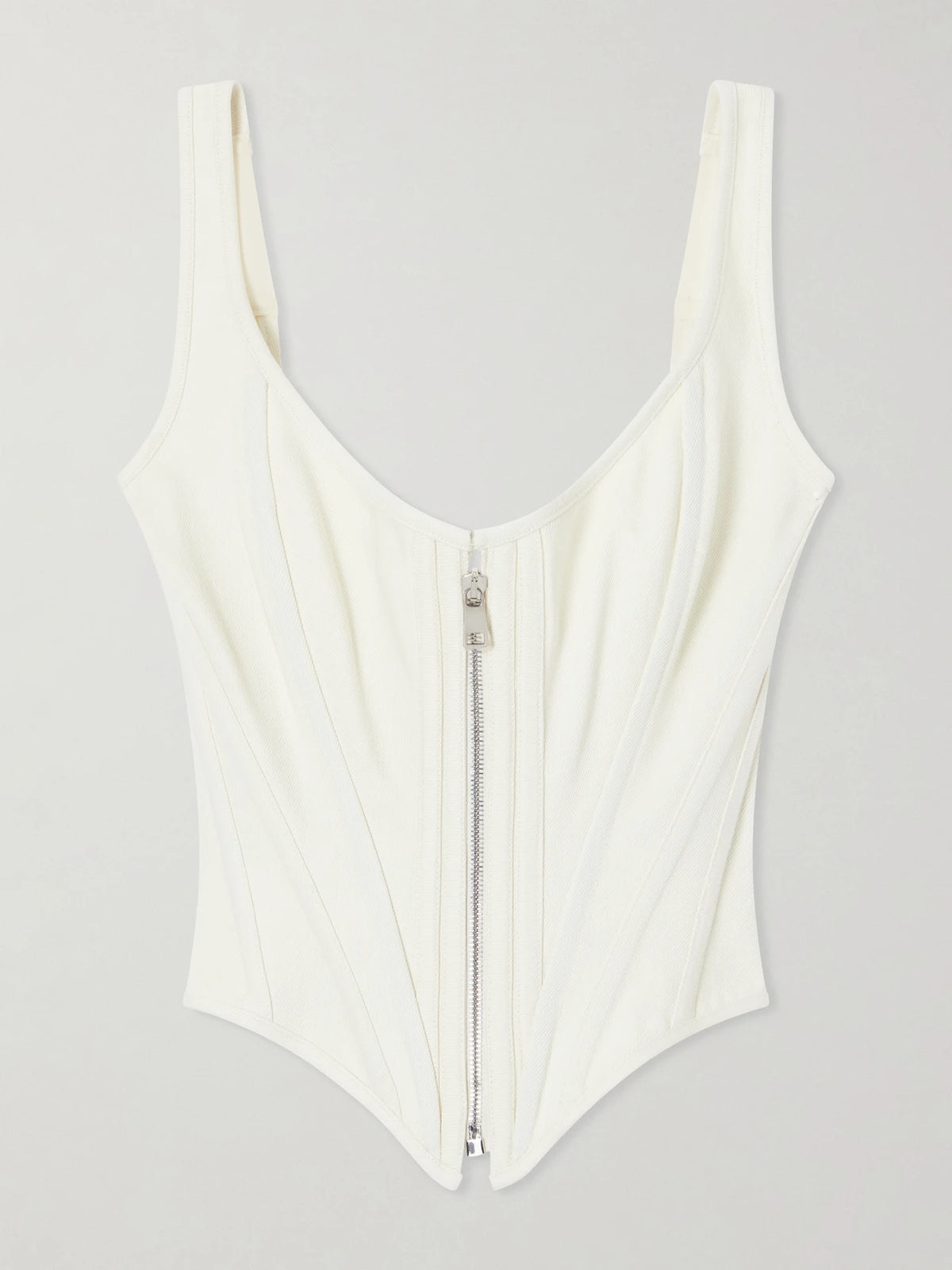 Zip Denim Corset
