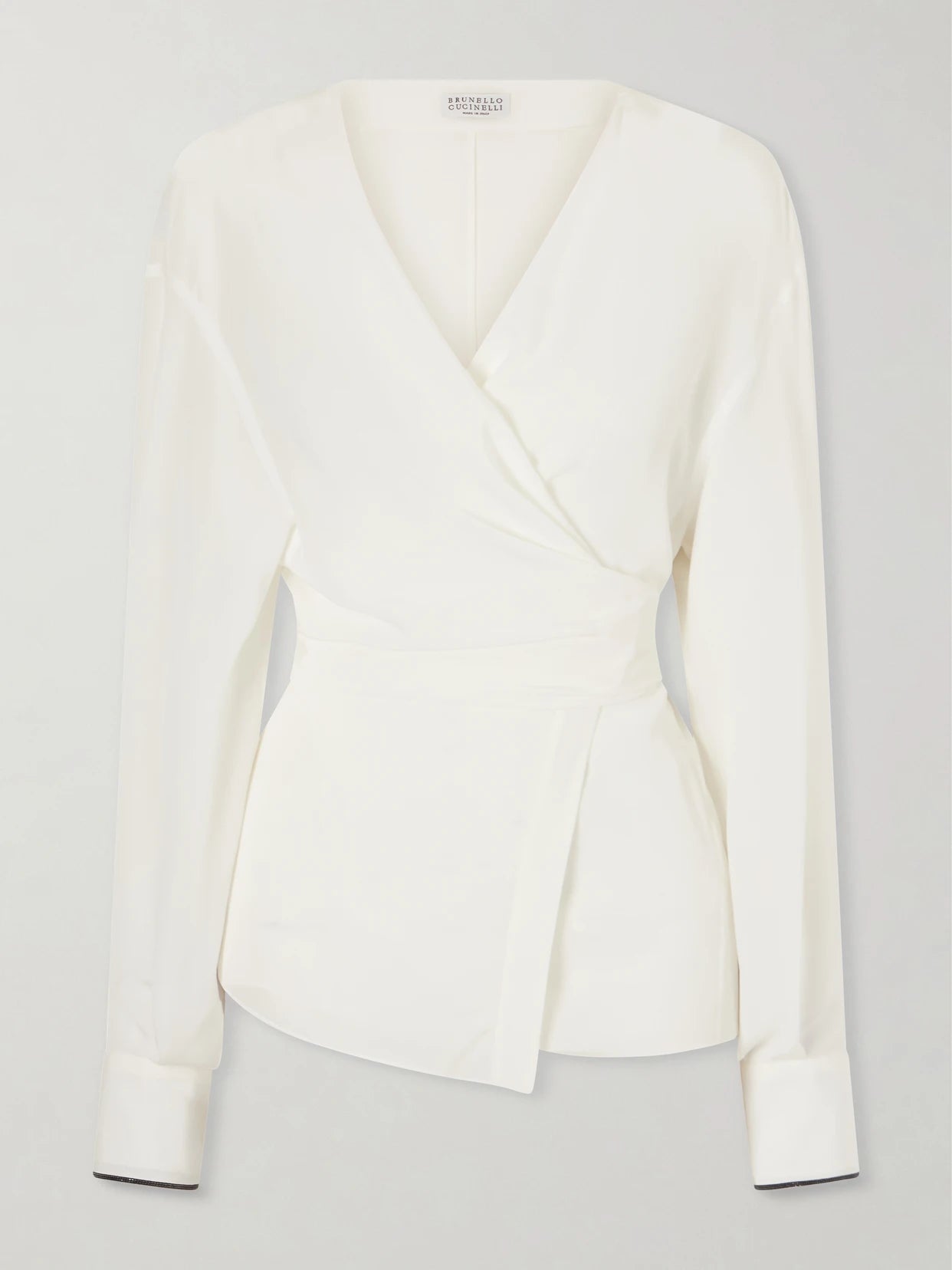 Wrap Silk Blouse
