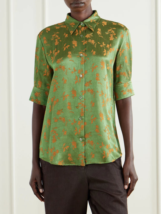 Dries Van Noten Floral-jacquard Shirt