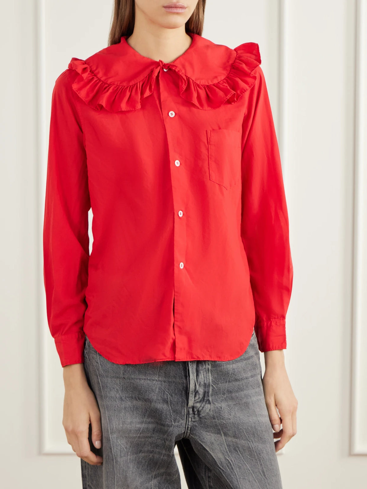 Comme des Garçons GIRL Ruffled Poplin Shirt
