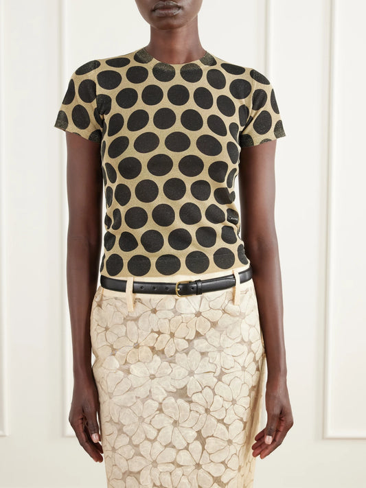Marni Polka-dot Knitted T-shirt