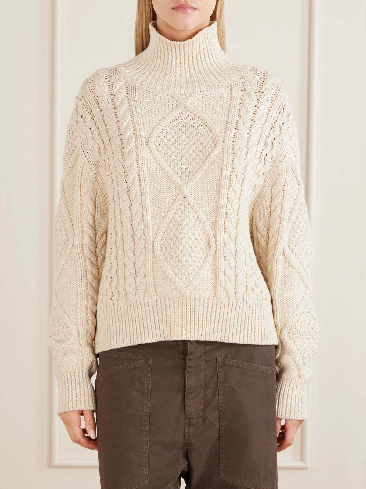 Nili Lotan Kimmi Knitted Cotton And Cashmere-blend Sweater