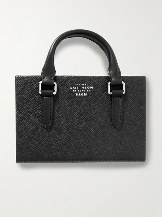 Smythson + Sacai Chelsea Textured-leather Notebook