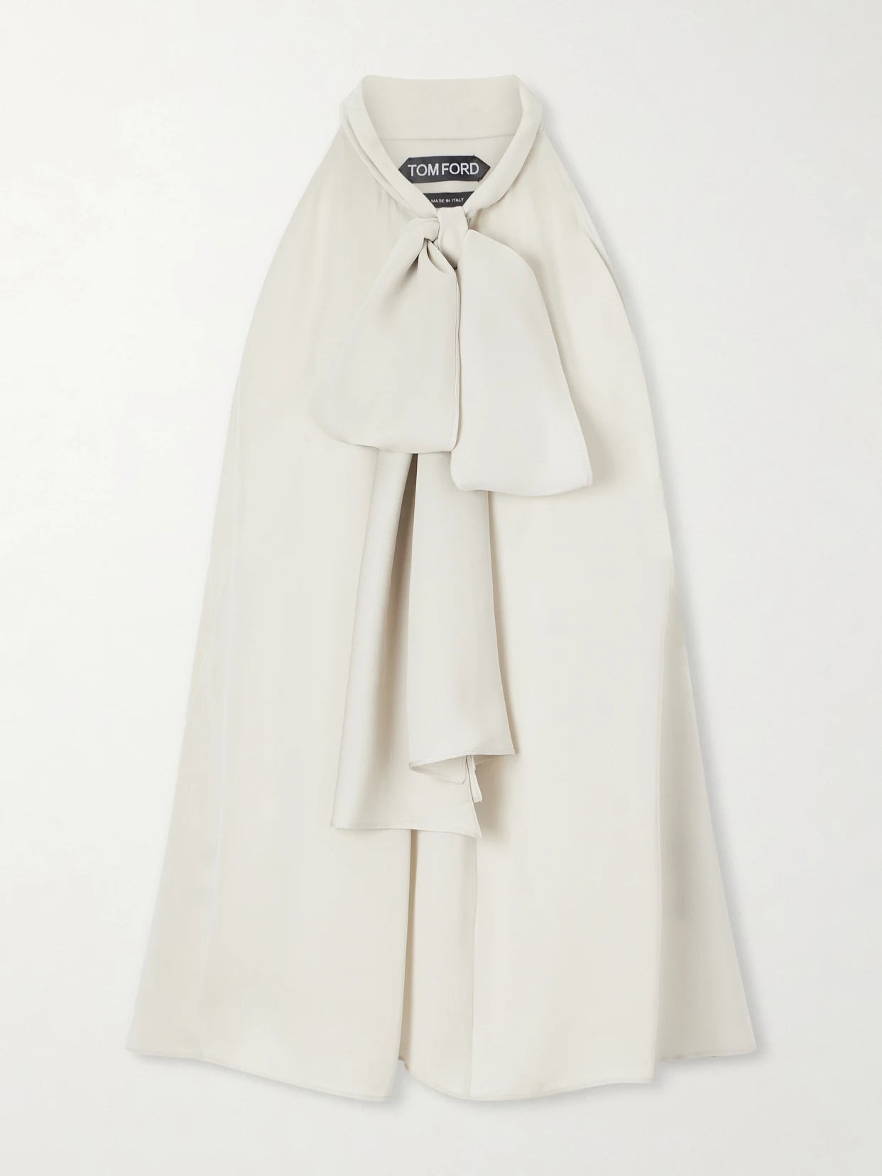 Halterneck Silk-georgette Blouse