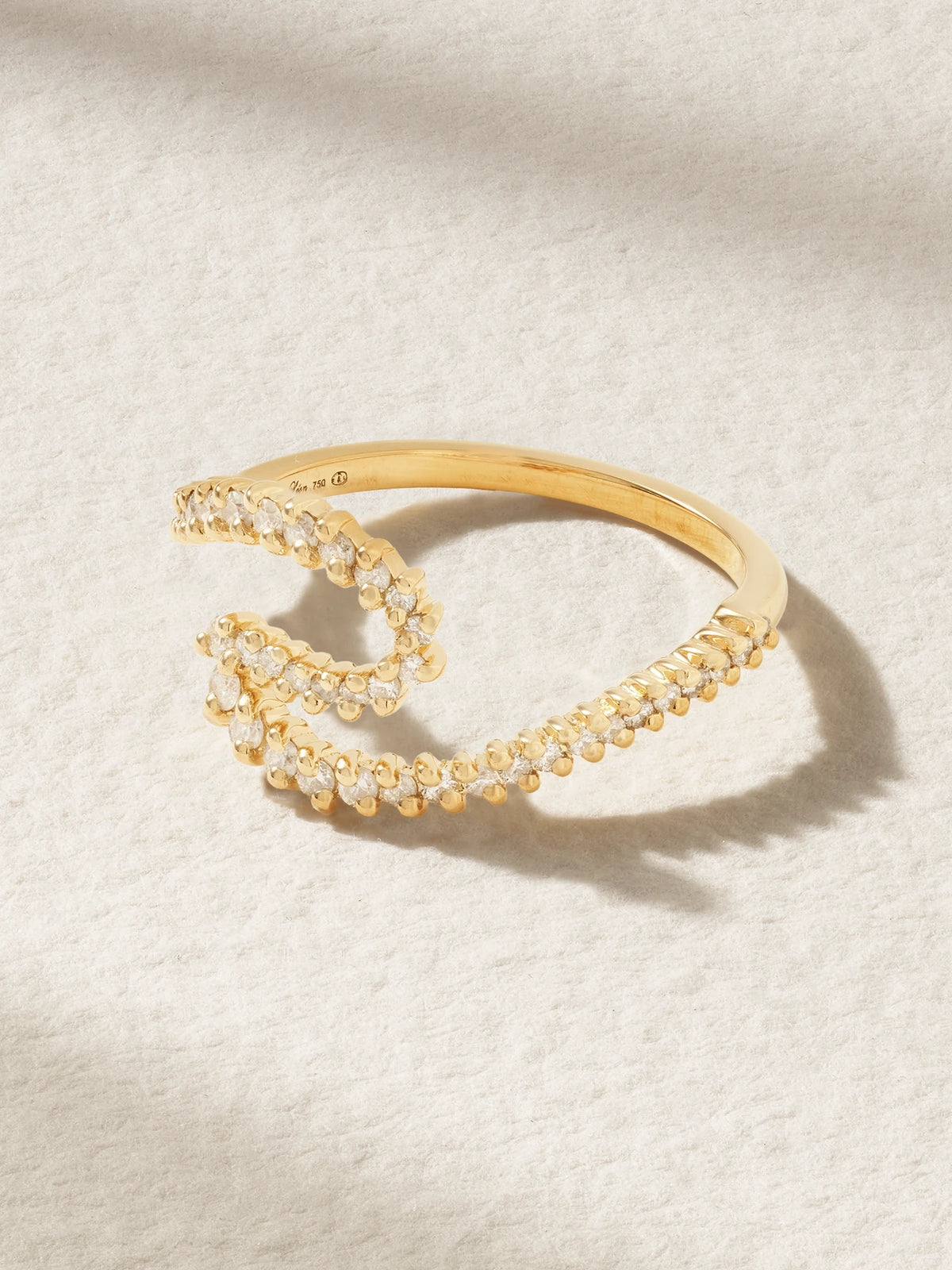 Bague Vague Surf 18-karat Gold Diamond Ring