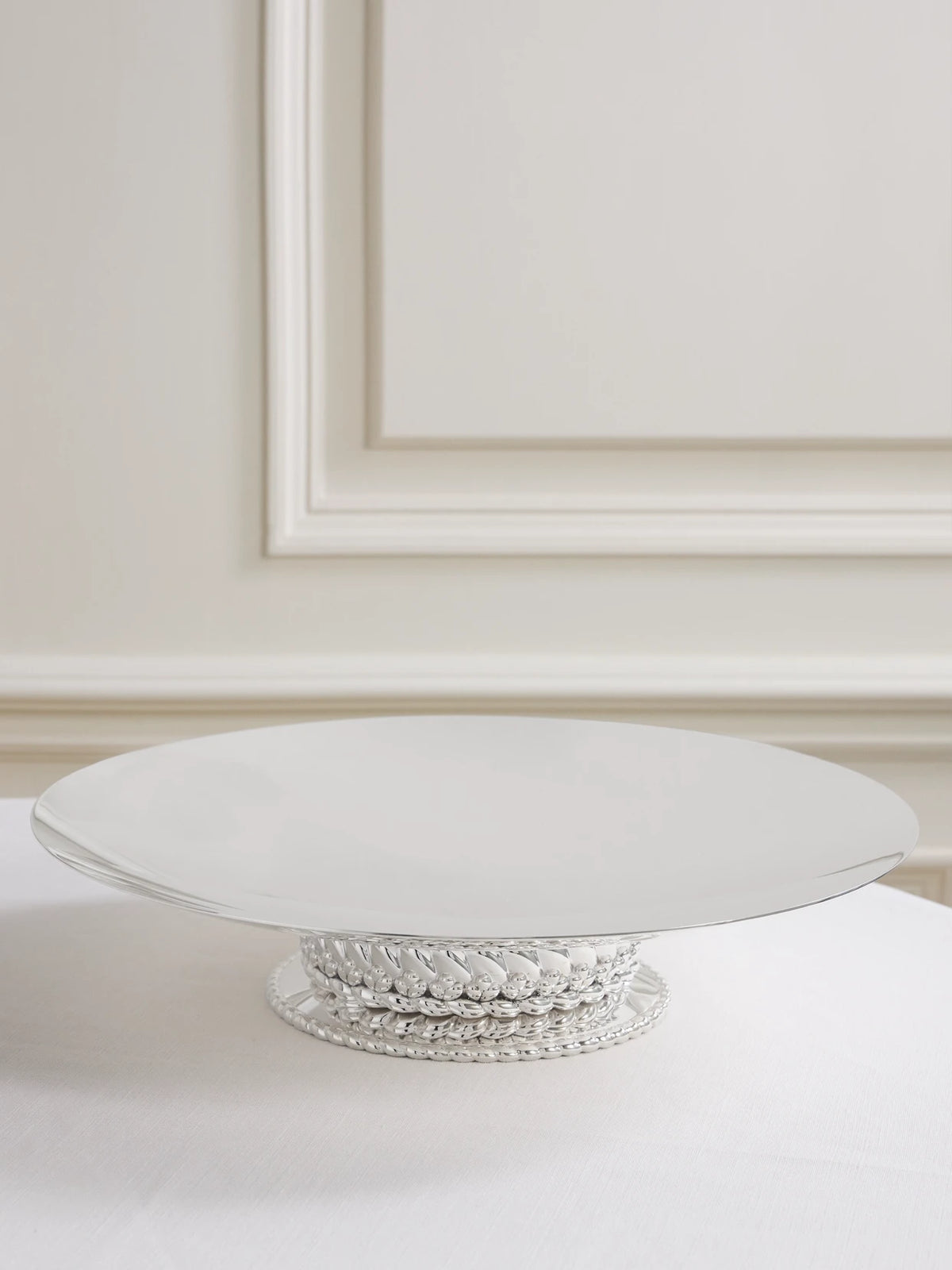 Babylone Embellished Silver-plated Serving Dish