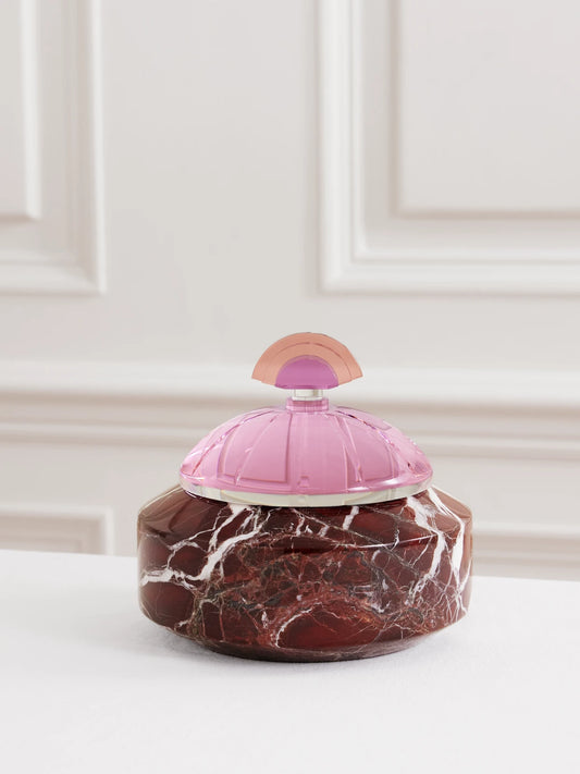 Reflections Copenhagen Cherry Marble And Crystal Bonbonniere